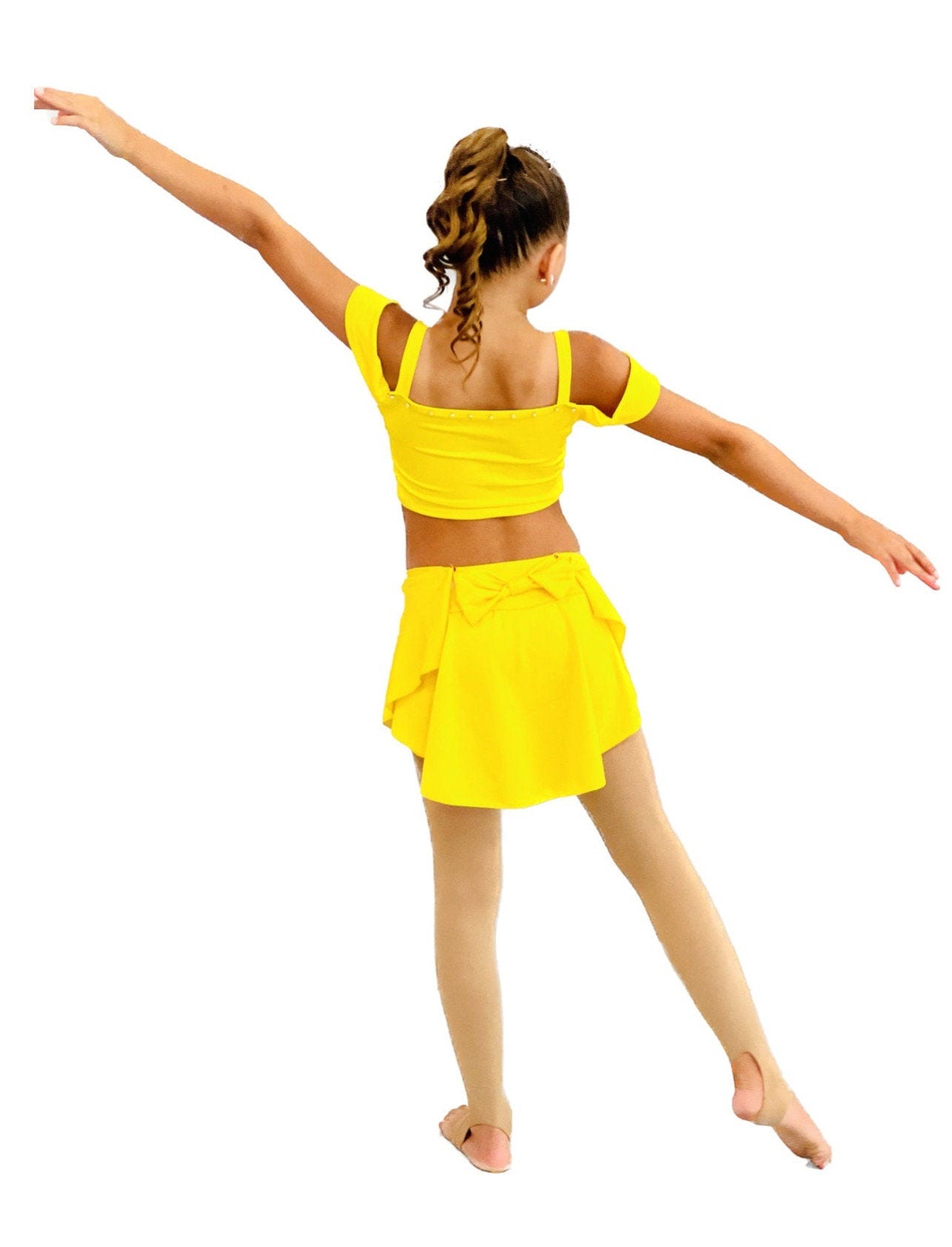 Belle Dance Costume – Girls Musical Theatre Character Solo Costume Beauty and the Beast-Inspired Competition Dancewear Custom Dance Outfit