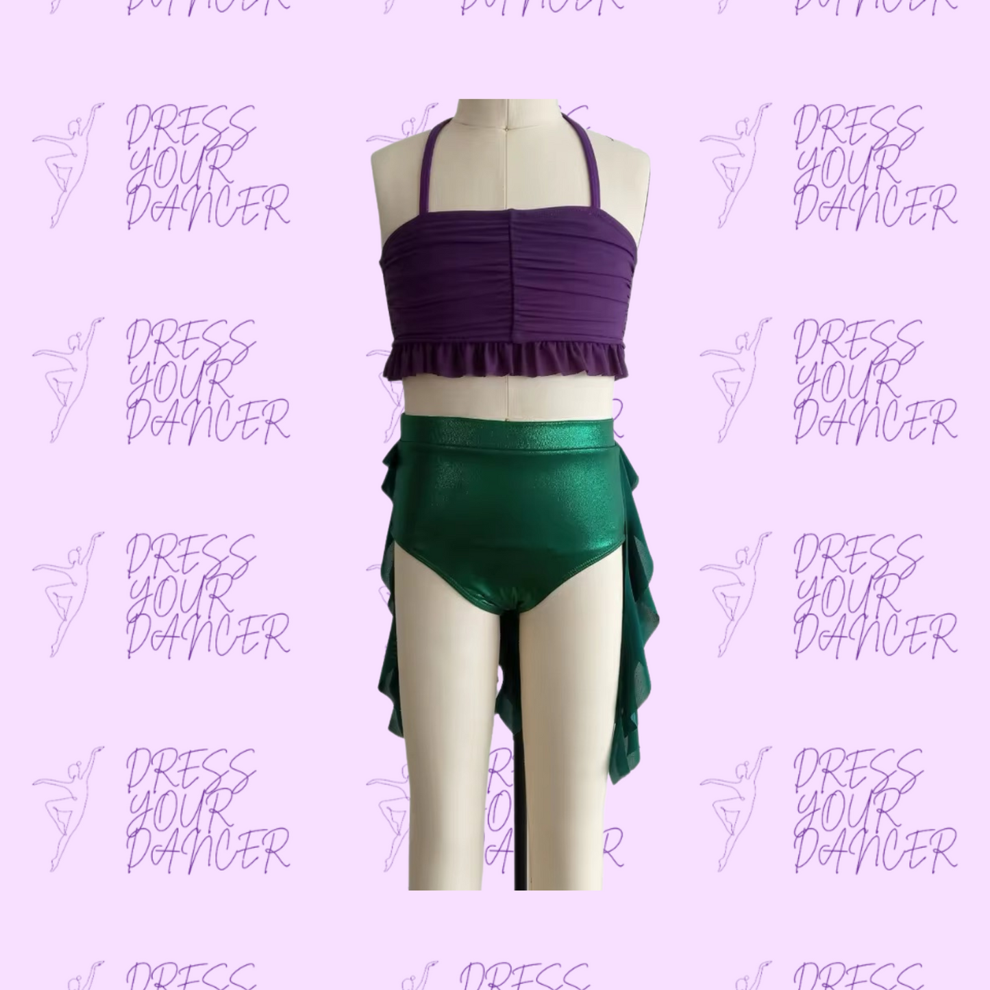 Under the Sea Dance Costume – Girls Lyrical or Musical Theatre Solo Costume, Mermaid Competition Dancewear, Catalog Stage Performance Outfit