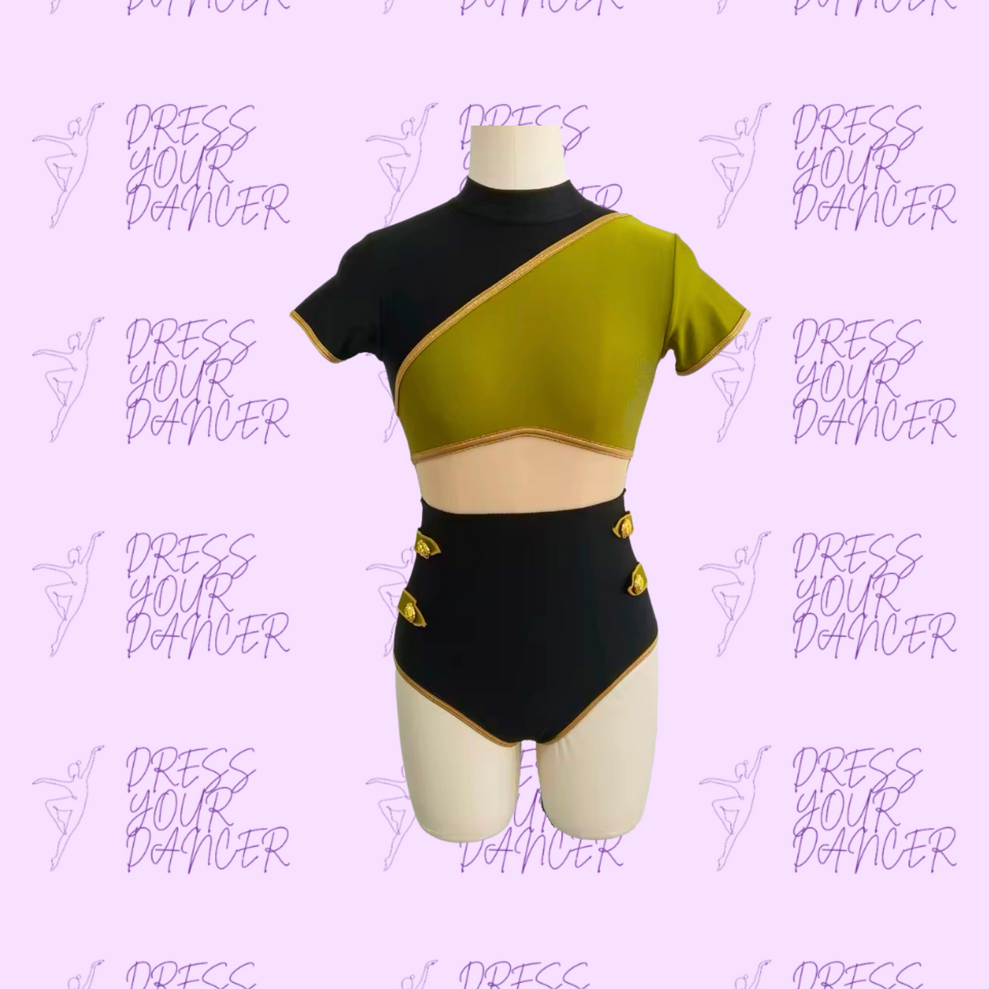 Warriors Dance Costume – Girls Contemporary or Jazz Solo Costume, Competition Dancewear, Catalog Stage Performance Outfit Musical Theatre