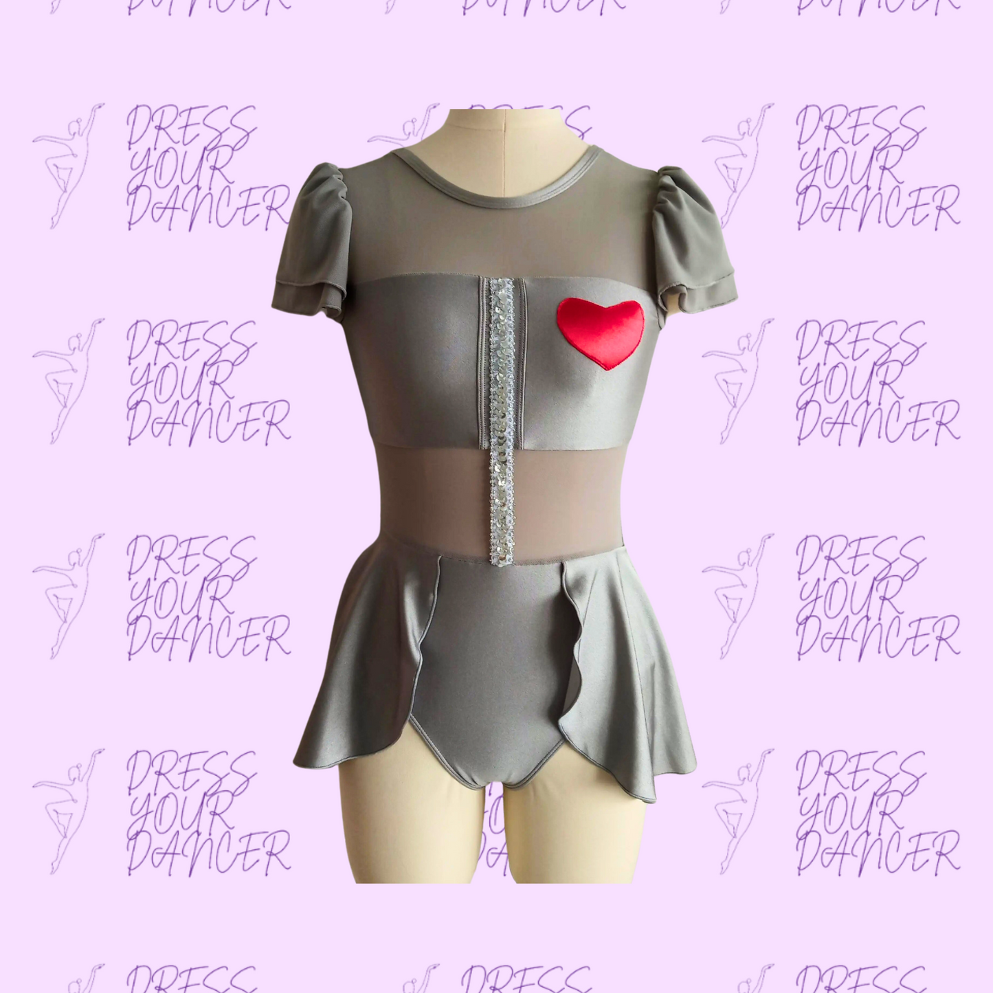 Tin Man Dance Costume – Girls Lyrical or Contemporary Solo Costume, Womens Competition Dancewear, Custom Teen Stage Performance Outfit
