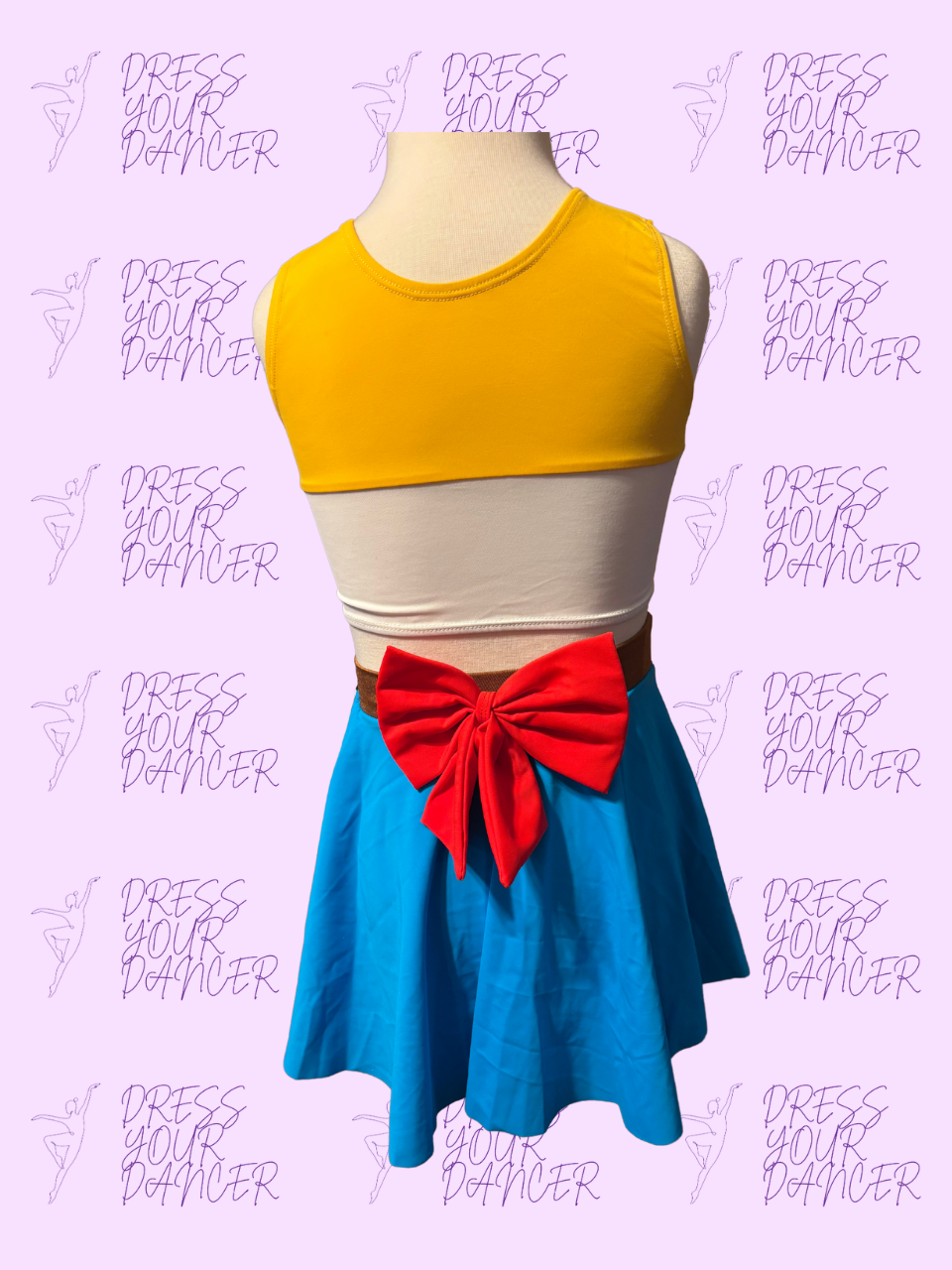 Cowgirl's World Dance Costume – Girls Character or Musical Theatre Solo Costume Toy Story Inspired Competition Dancewear Custom Stage Outfit