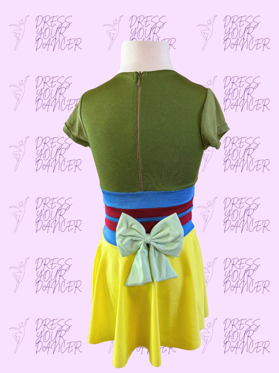 Reflection Dance Costume – Girls Character or Musical Theatre Solo Costume, Mulan-Inspired Competition Dancewear, Custom Performance Outfit