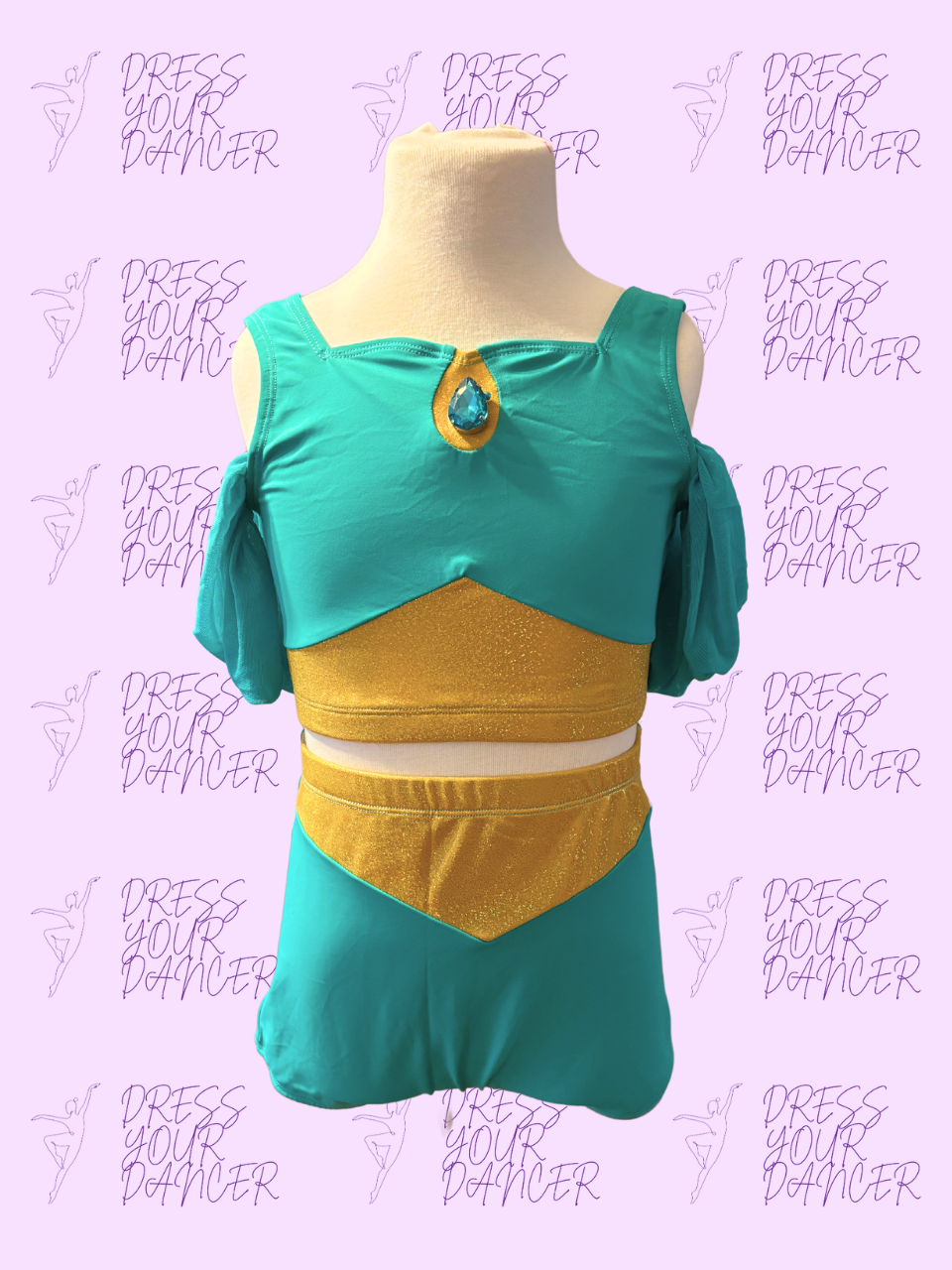 A Whole New World Dance Costume – Girls Lyrical or Musical Theatre Solo Costume, Jasmine-Inspired Competition Dancewear, Custom Stage Outfit