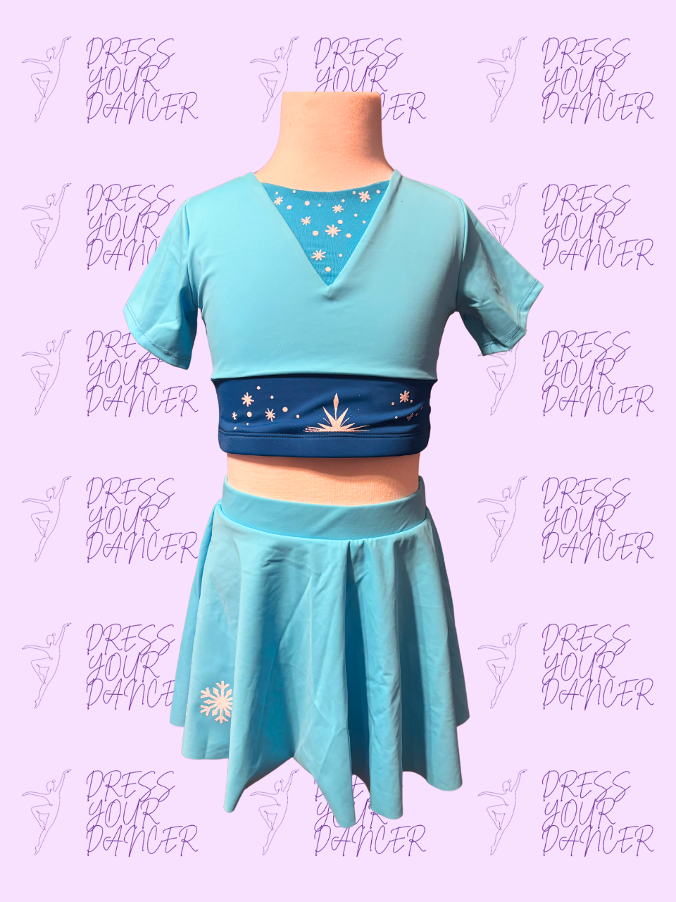 Let It Go Dance Costume – Girls Character Musical Theatre Solo Costume, Elsa-Inspired Competition Dancewear, Custom Stage Performance Outfit