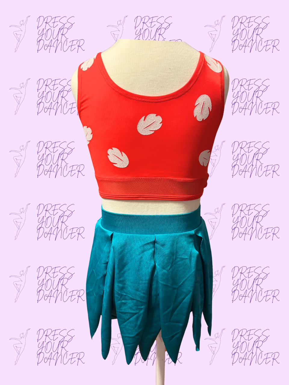 Aloha ʻOe Dance Costume – Girls Character or Musical Theatre Solo Costume Hawaiian-Inspired Competition Dancewear Custom Performance Outfit