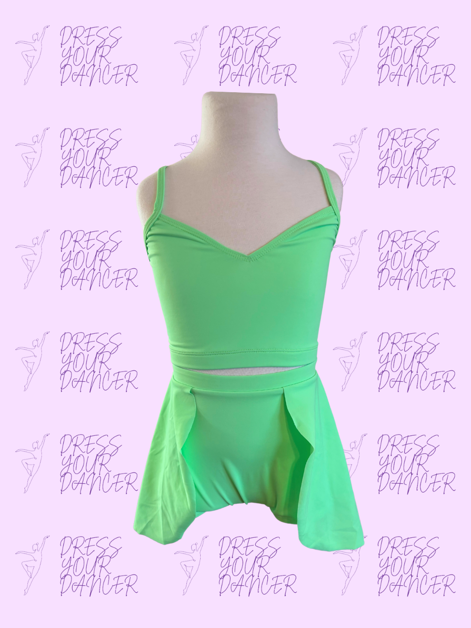 Pixie Dust Dance Costume – Girls Character Musical Theatre Solo Costume Tinker Bell-Inspired Competition Dancewear Custom Performance Outfit