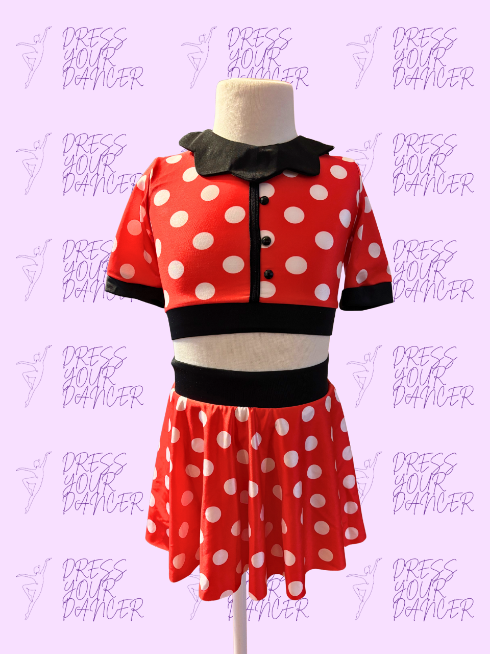 Happy Dance Costume – Girls Character or Musical Theatre Solo Costume Minnie Inspired Competition Dancewear Custom Stage Performance Outfit