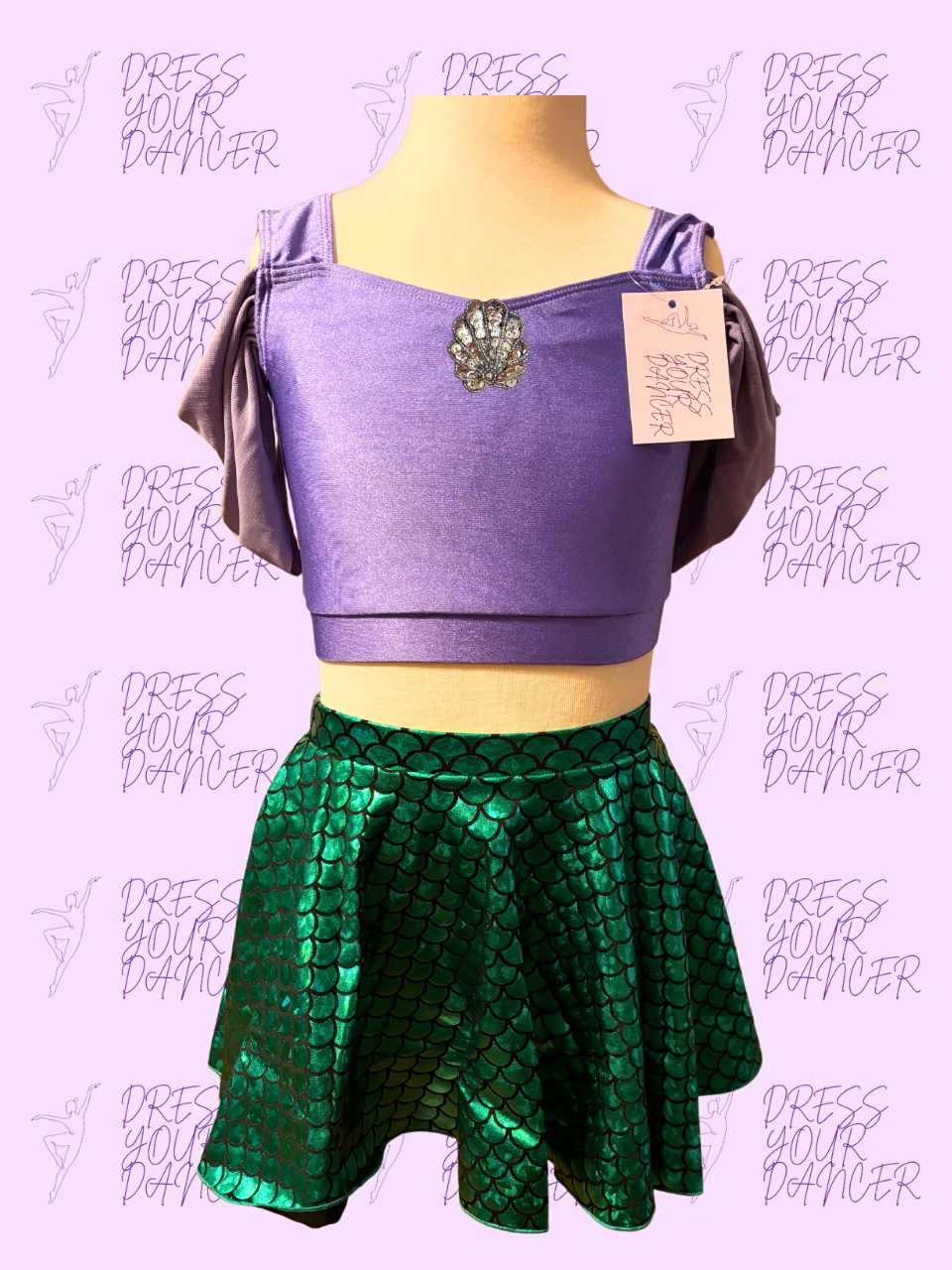 Part of Your World Dance Costume – Girls Character or Musical Theatre Solo Costume, Mermaid Competition Dancewear, Custom Stage Outfit