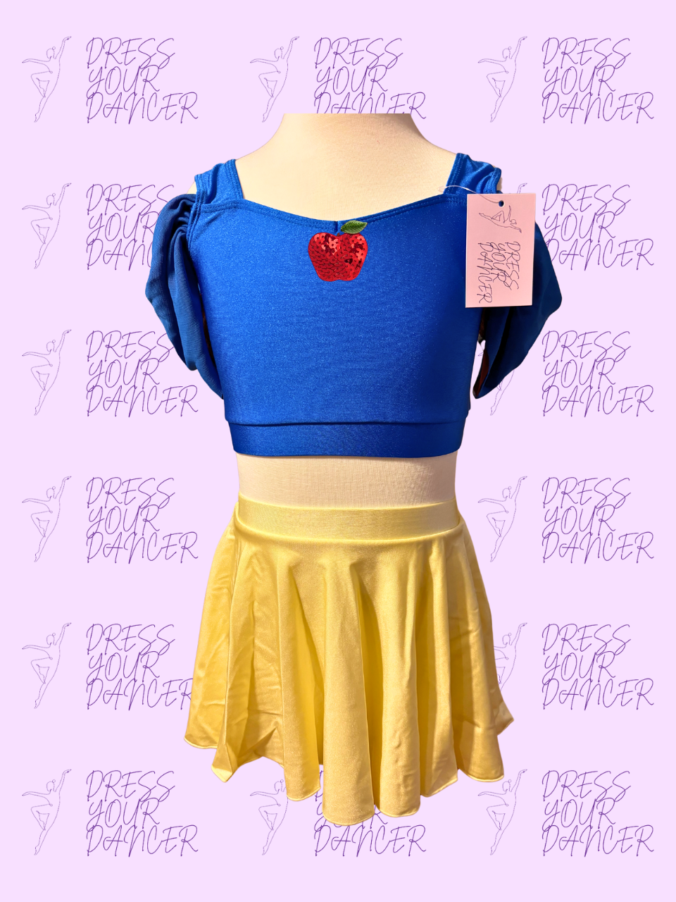 Snow White Dance Costume – Girls Character or Musical Theatre Solo Costume, Princess Competition Dancewear, Custom Stage Performance Outfit