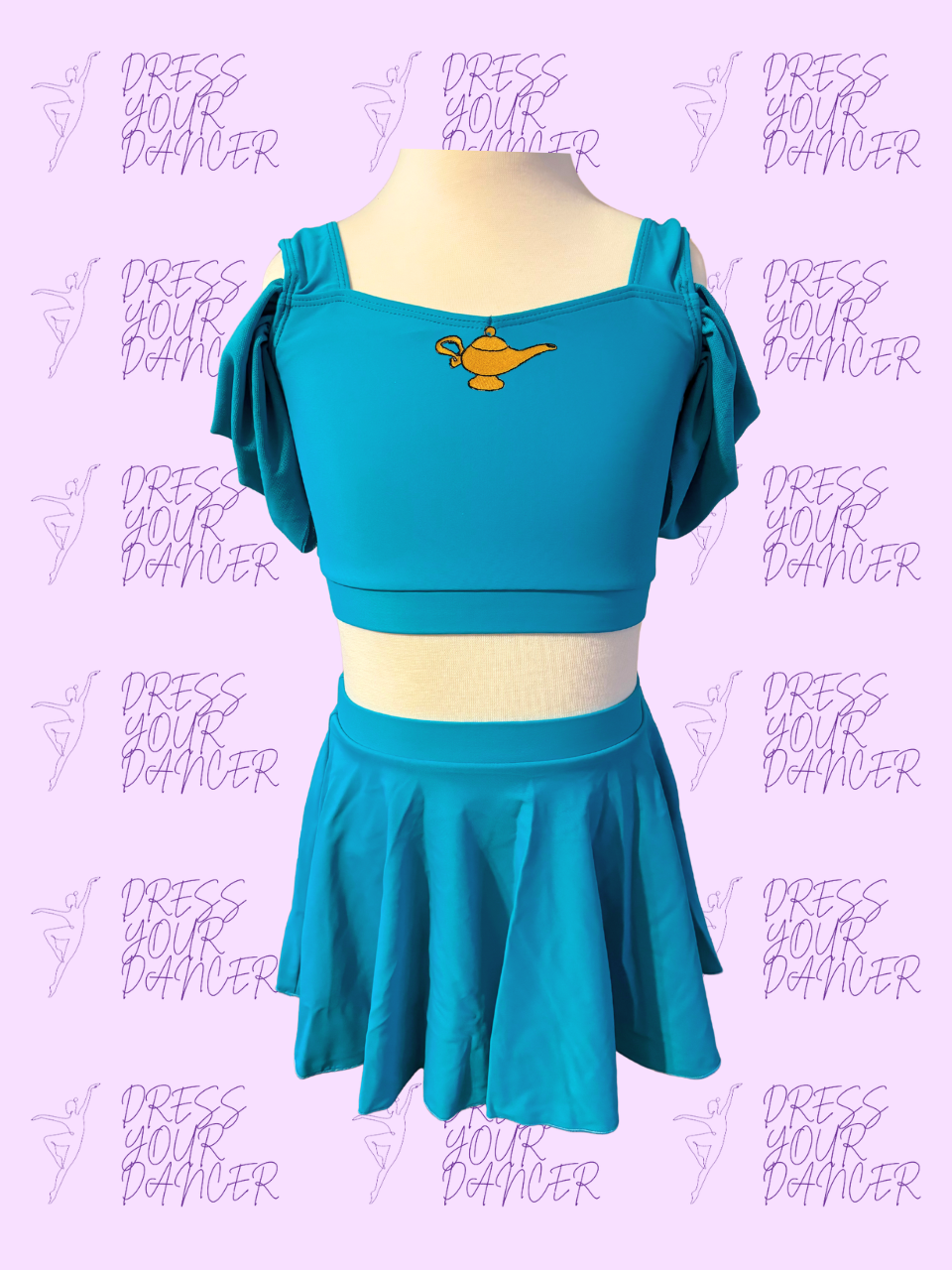 Jasmin Dance Costume – Girls Character Musical Theatre Solo Costume Princess-Inspired Competition Dancewear Custom Stage Performance Outfit