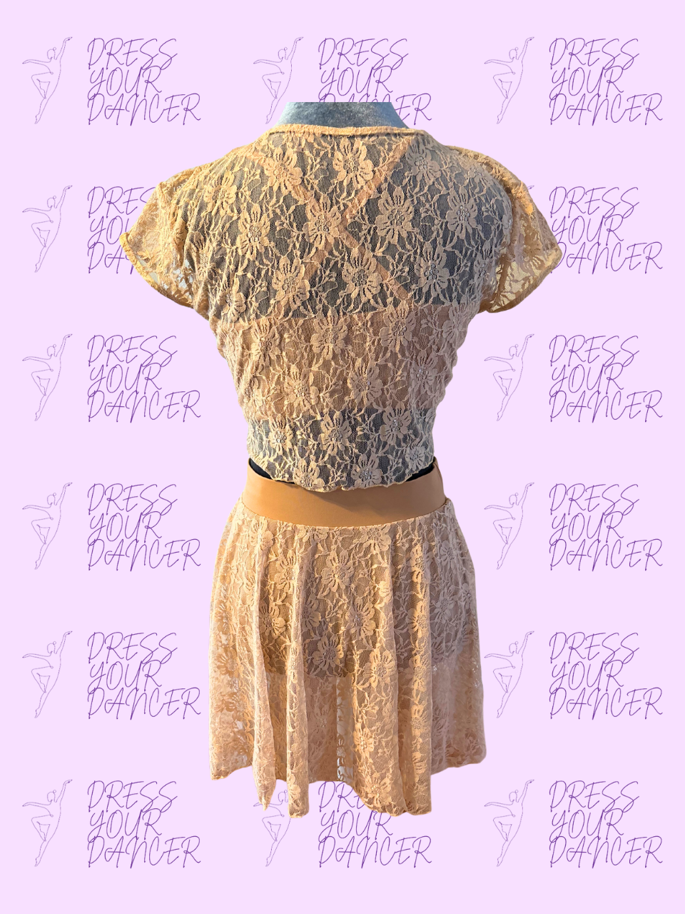 Put Your Records On Dance Costume – Girls Jazz or Lyrical Solo Costume, Retro-Inspired Competition Dancewear, Custom Stage Performance Outfit