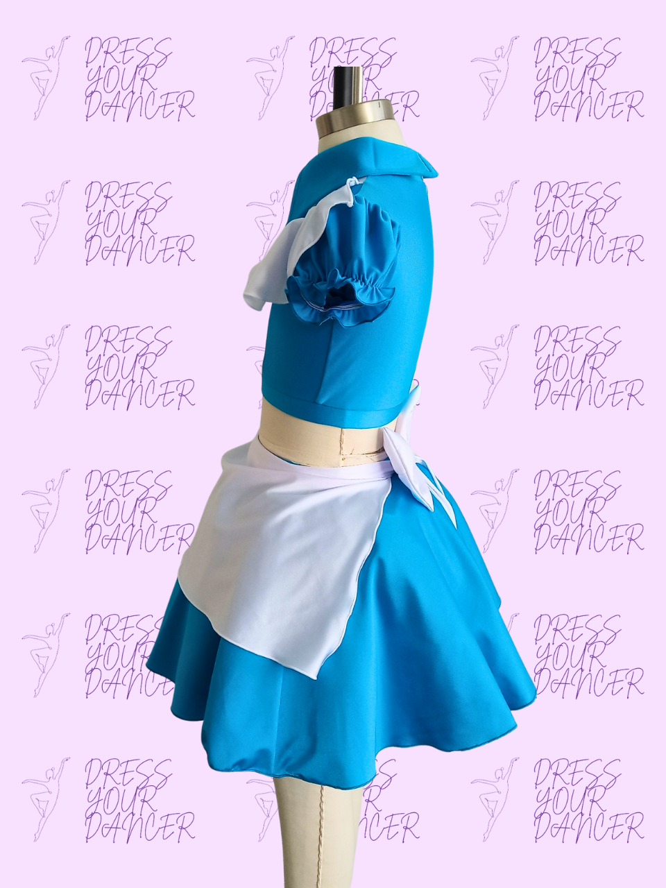 Somewhere Only We Know Dance Costume – Alice in Wonderland-Inspired Girls Character Musical Theatre Solo Costume Custom Performance Outfit