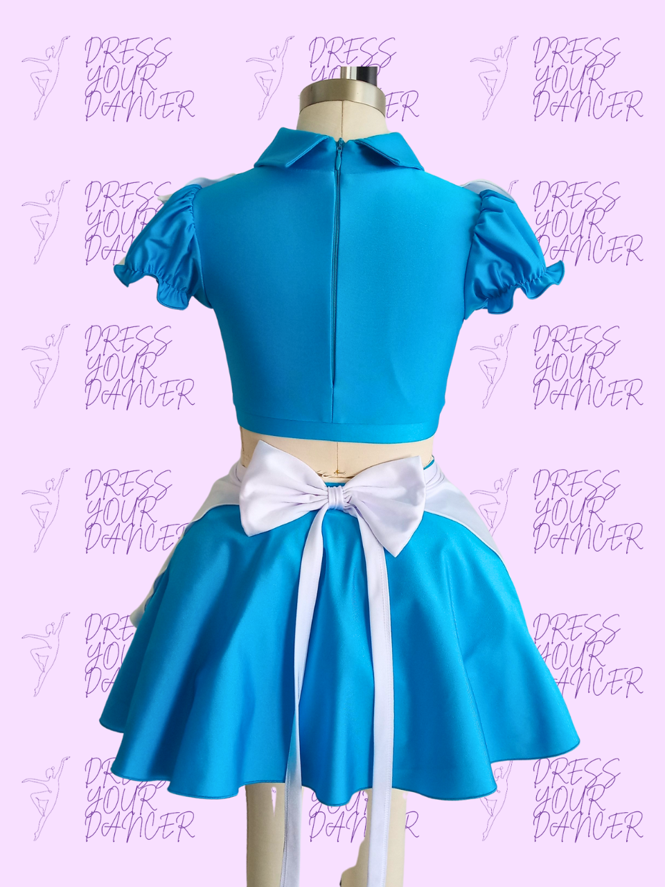 Somewhere Only We Know Dance Costume – Alice in Wonderland-Inspired Girls Character Musical Theatre Solo Costume Custom Performance Outfit