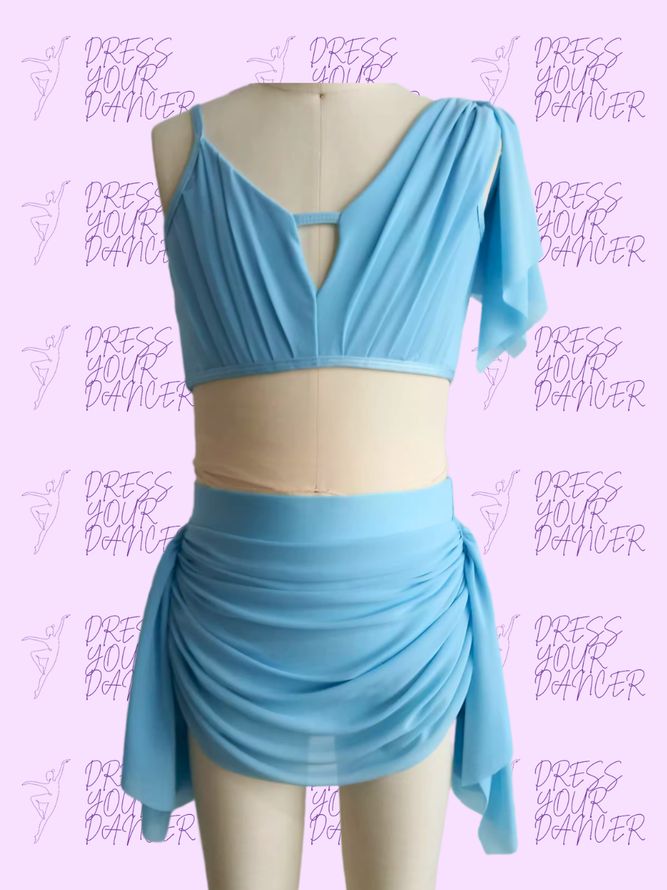 Ocean Eyes Dance Costume – Girls Lyrical or Contemporary Solo Costume, Womens Competition Dancewear, Custom Teen Stage Performance Outfit