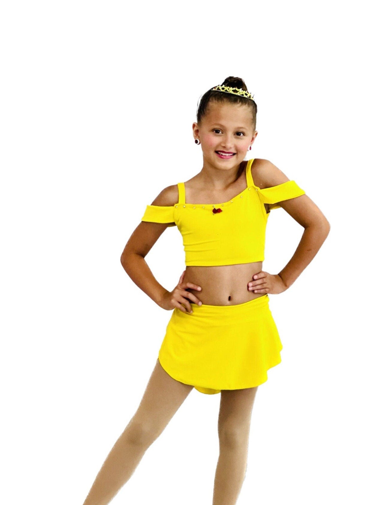 Belle Dance Costume – Girls Musical Theatre Character Solo Costume Beauty and the Beast-Inspired Competition Dancewear Custom Dance Outfit