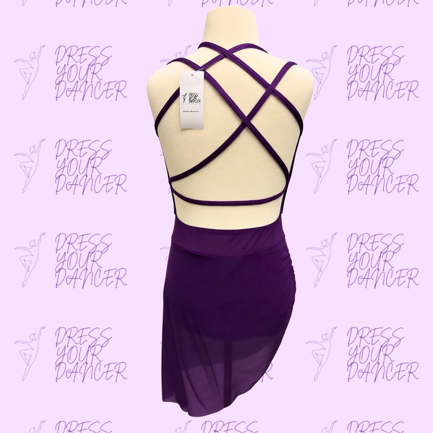 In Stock - Eggplant Adult Large Smooth Criminal Dance Costume - One Piece Contemporary or Lyrical Purple Dance Costume