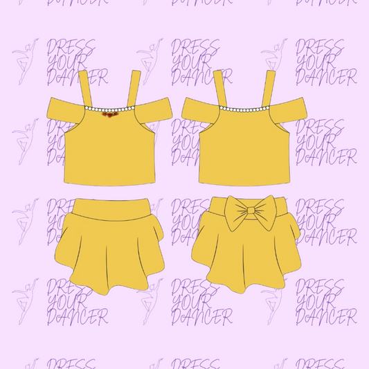 Belle Dance Costume – Girls Musical Theatre Character Solo Costume Beauty and the Beast-Inspired Competition Dancewear Custom Dance Outfit