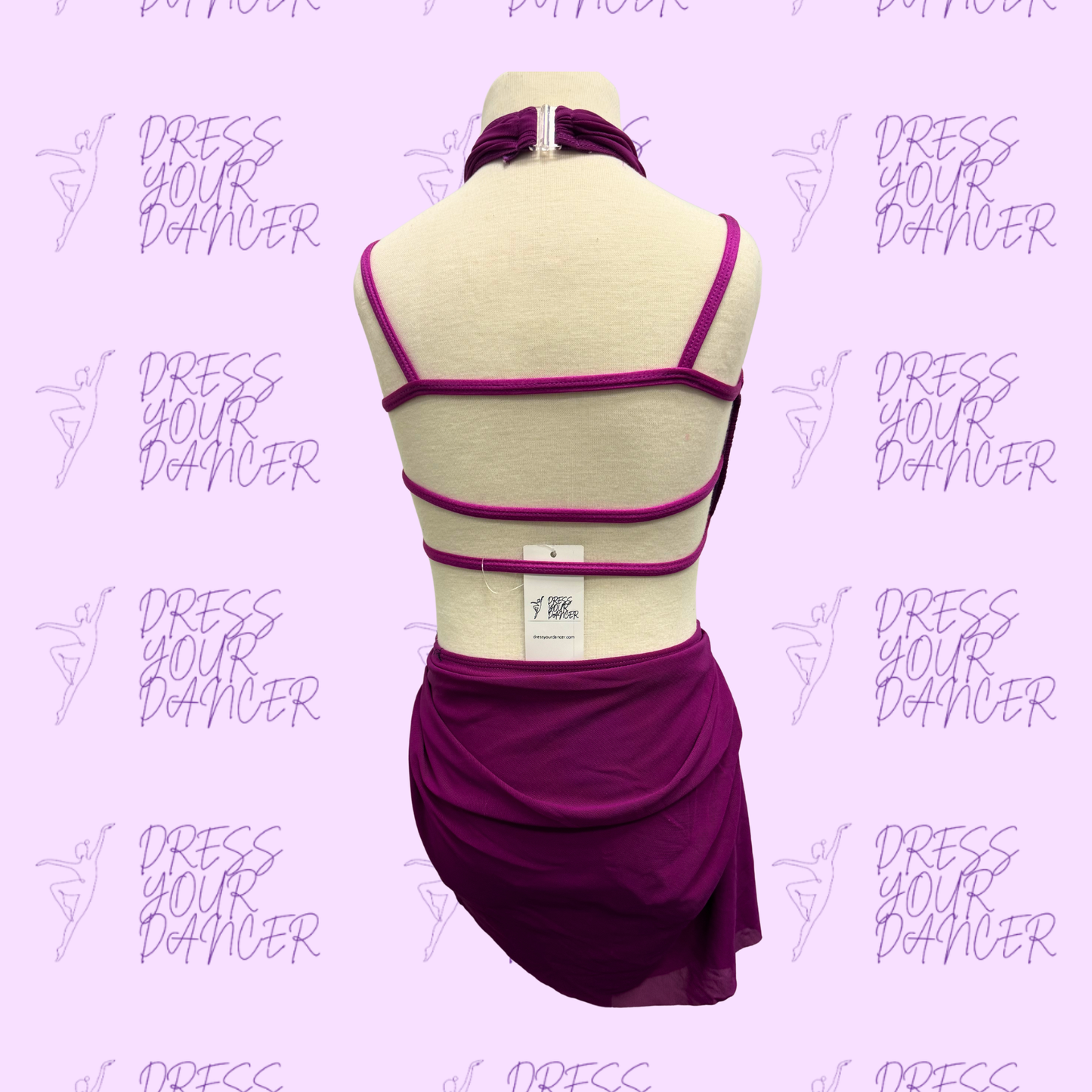 In Stock - Tele Magenta 102 Say You Love Me Dance Costume in Multiple Sizes Contemporary or Lyrical Two Piece Outfit