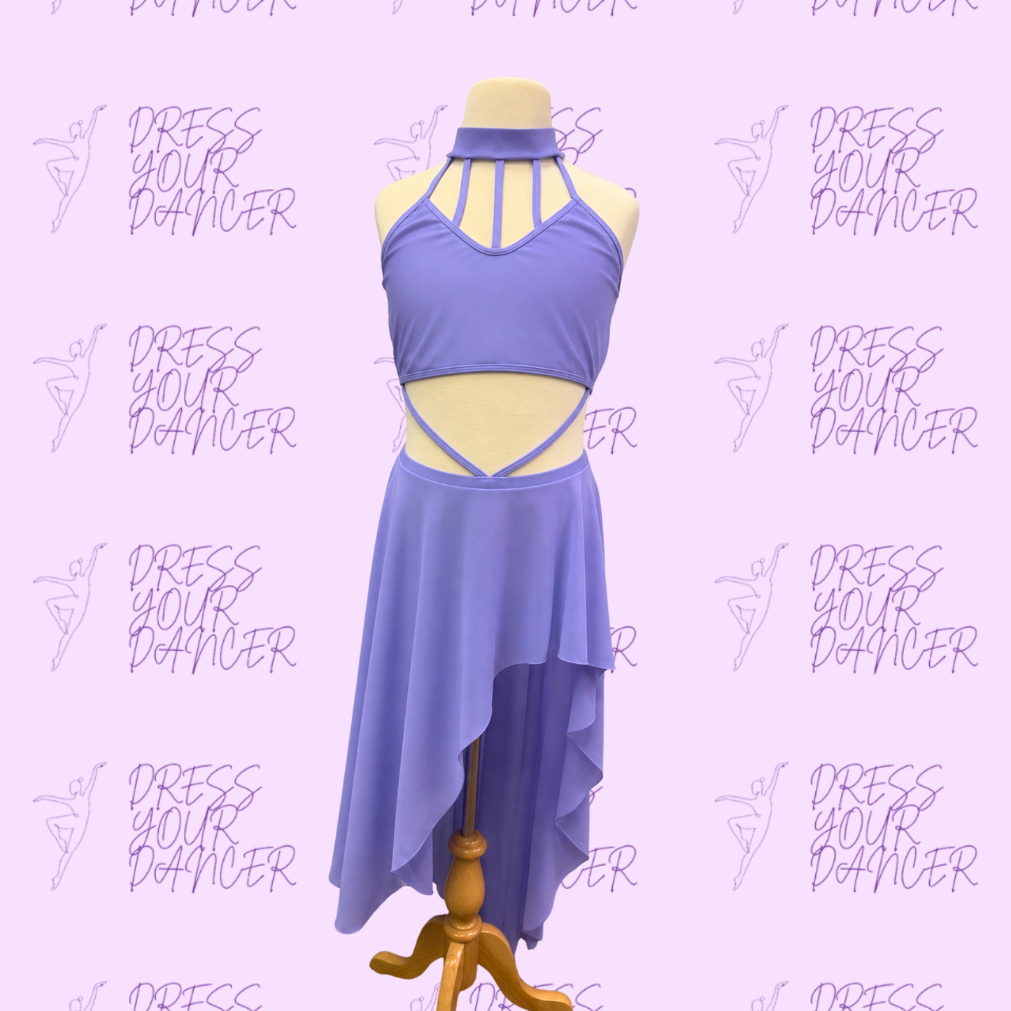 In Stock - Light Grape Adult Large Confident Dance Costume Two Piece Lyrical or Contemporary Outfit