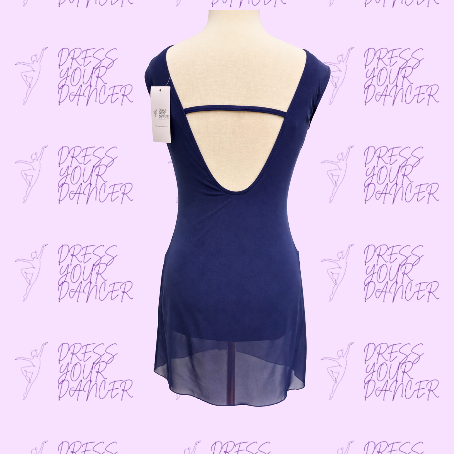 In Stock - Navy Blue Breath of Life Dance Costumes in Multiple Sizes - One Piece Dress Contemporary and Lyrical Dress Dance Costume