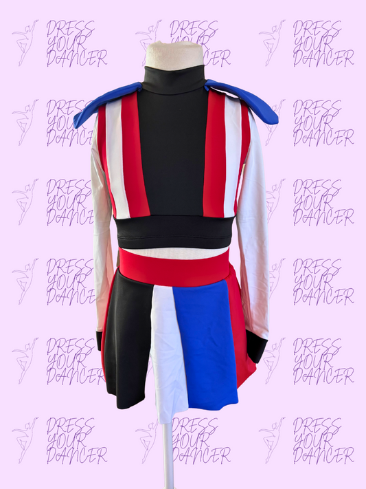 Descendants Dance Costume – Evie-Inspired Girl Character Musical Theatre Costume Disney Villain-Inspired Competition Dancewear Custom Outfit