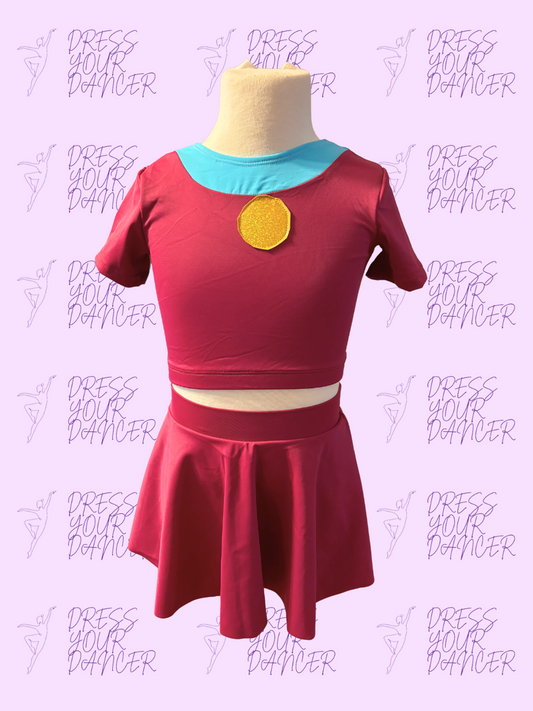 Flintstones Dance Costume – Dino-Inspired Girls Character or Musical Theatre Solo Costume, Custom Prehistoric Animal Competition Dancewear