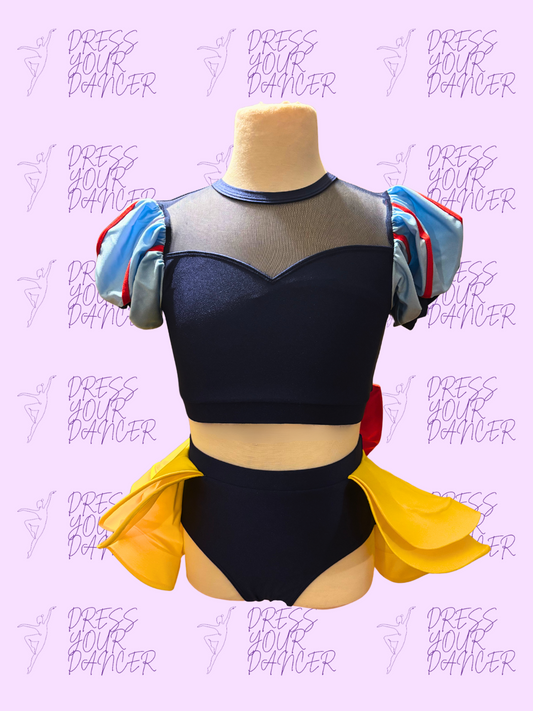 I'm Wishing Dance Costume – Girls Character or Musical Theatre Solo Costume, Custom Snow White-Inspired Competition Dancewear, Stage Outfit