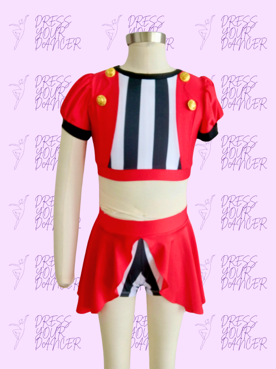 Ringmaster Dance Costume – Girl Character or Musical Theatre Costume, Circus-Inspired Competition Dancewear, Custom Stage Performance Outfit