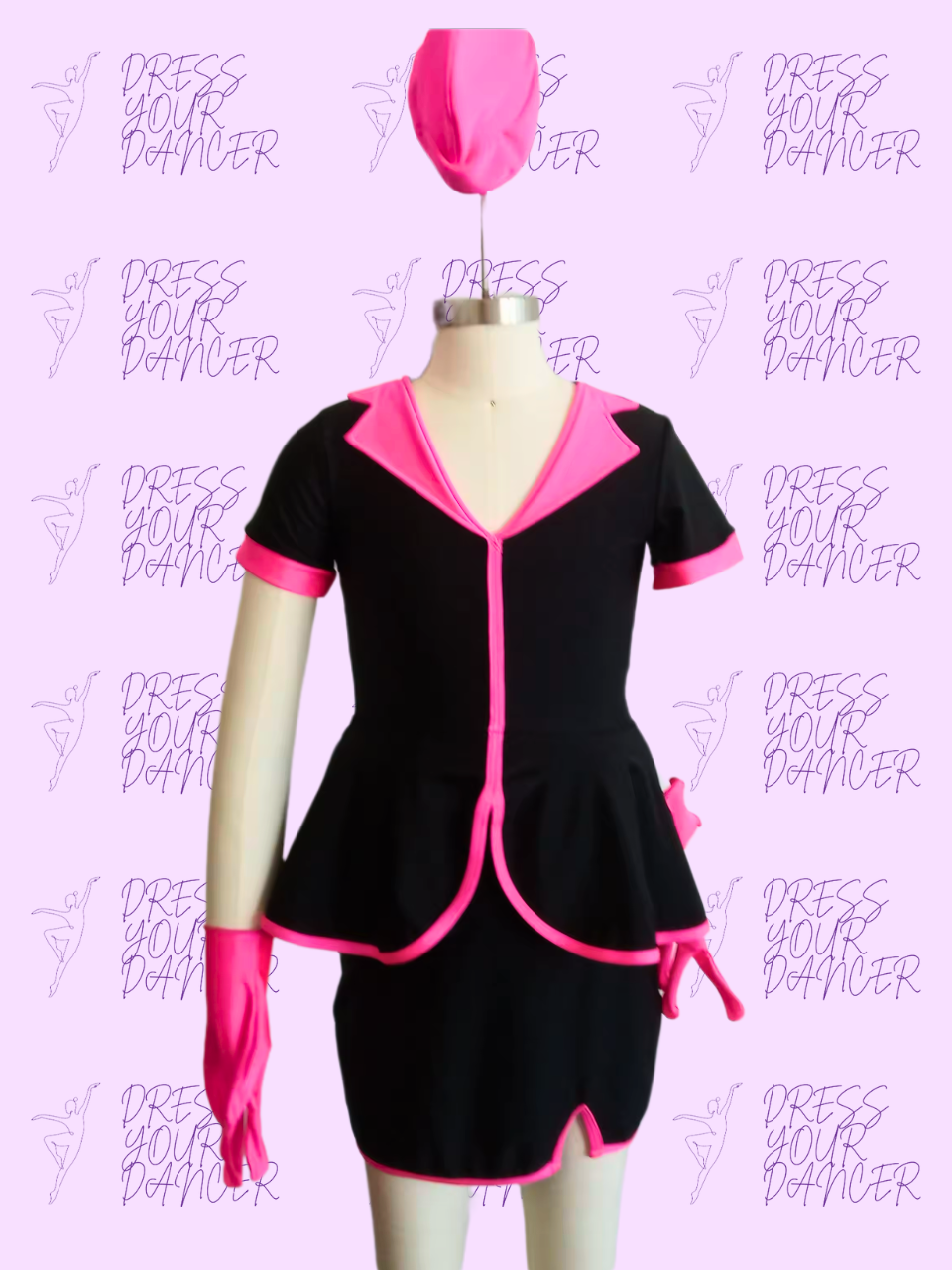 Come Fly With Me Dance Costume – Girls Jazz Musical Theatre Solo Costume, Womens Stewardess Competition Dancewear, Custom Performance Outfit