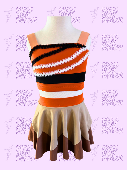 How Far I'll Go Dance Costume – Girls Character or Musical Theatre Solo Costume, Moana-Inspired Competition Dancewear, Custom Stage Outfit