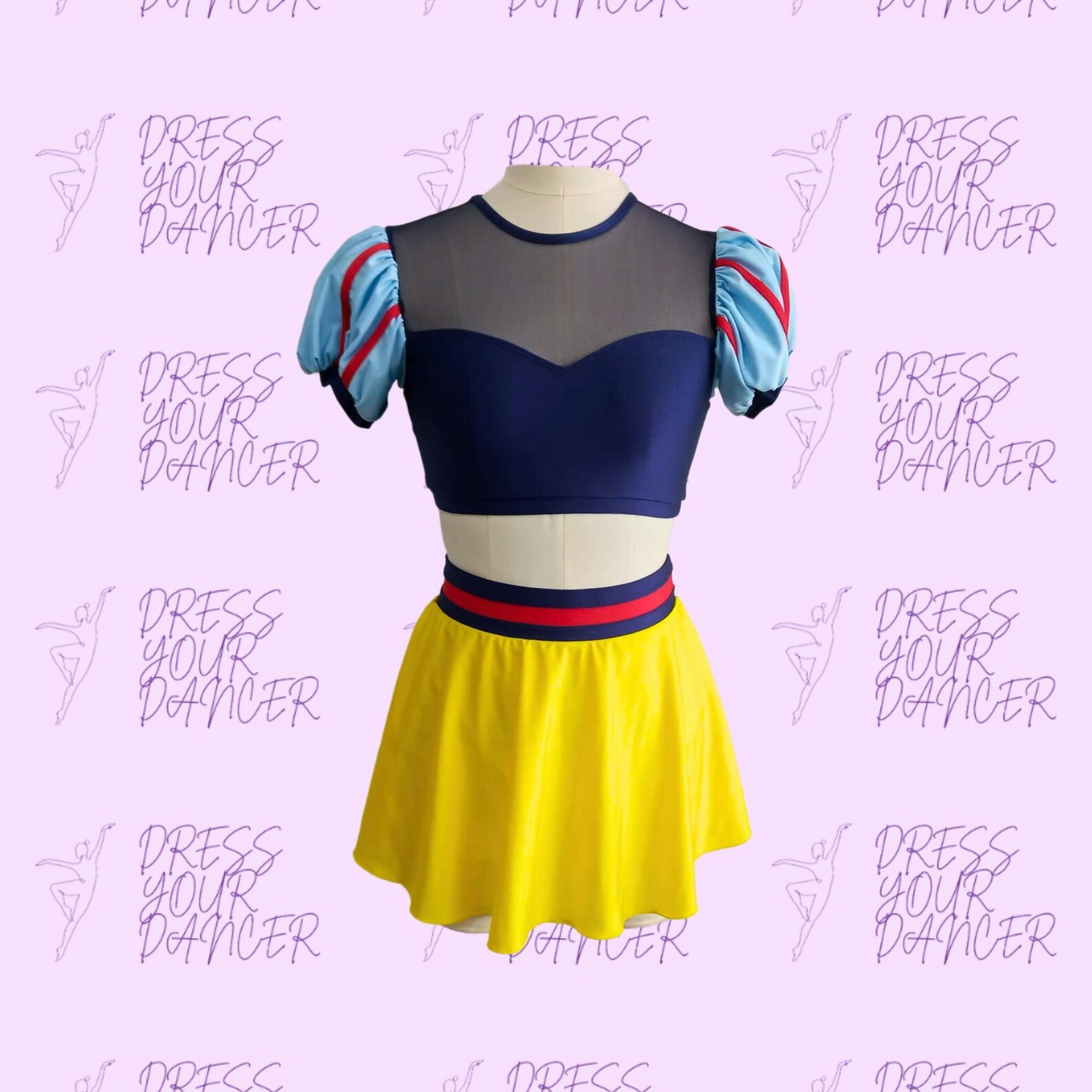 In Stock - Adult Medium Snow White Dance Costume – Girls 2 Pc Character or Musical Theatre Solo Costume, Fairytale Competition Dancewear