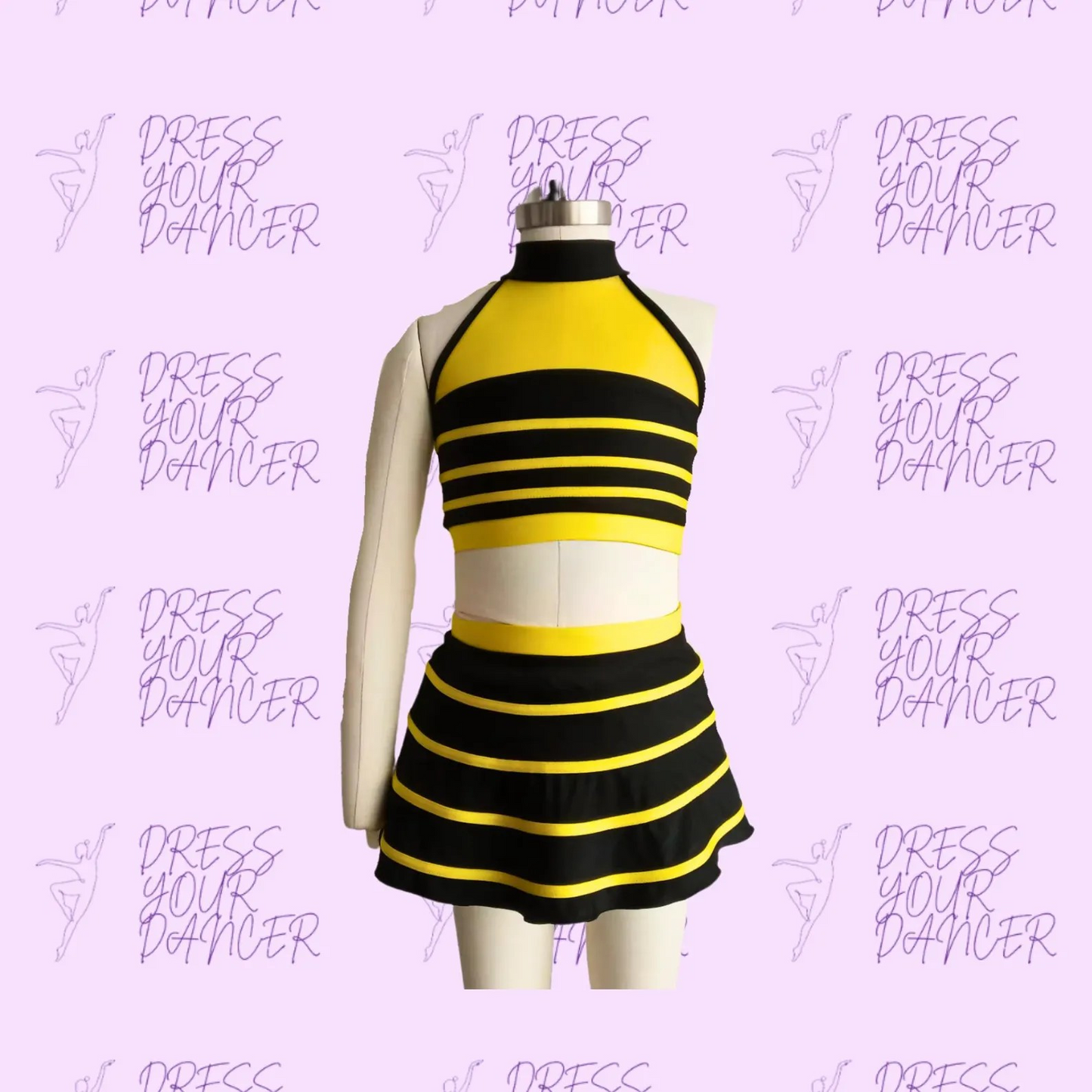 In Stock - Child Medium Honey Dance Costume – Girls Jazz or Musical Theatre Solo Costume Bee Inspired Competition Dancewear