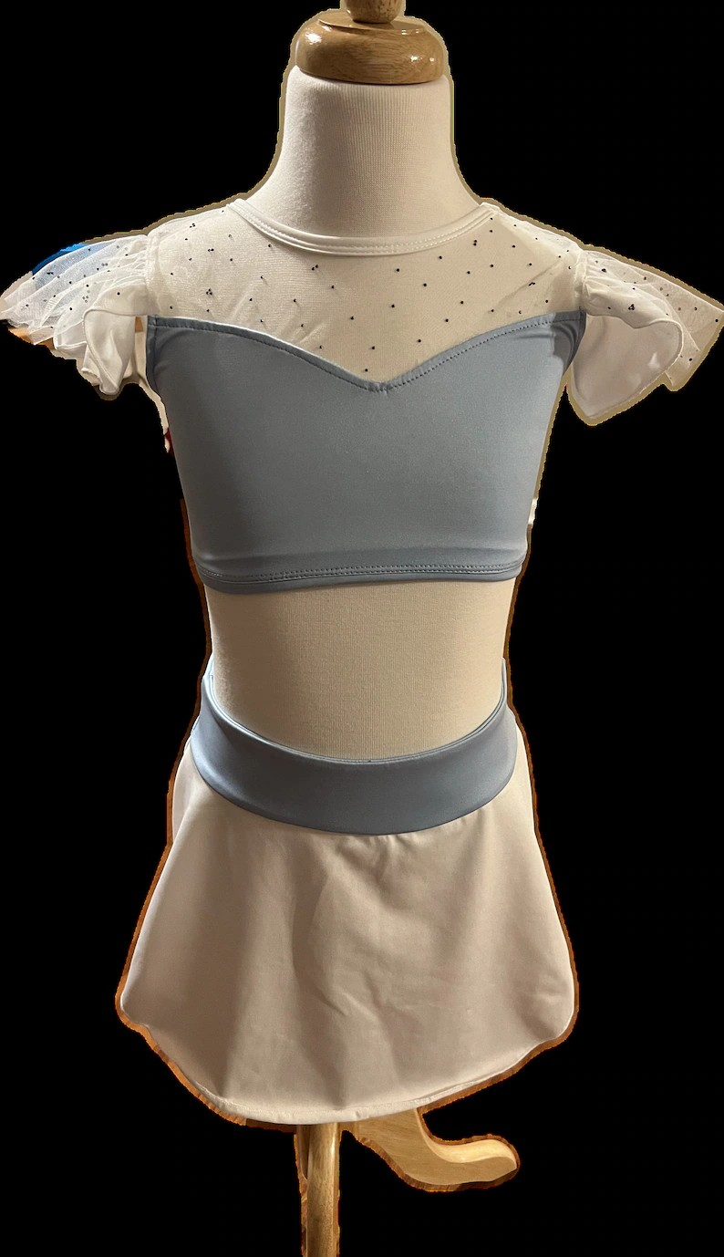 In Stock - Child Size 8-9 Cinderella Dance Costume – Girls Lyrical or Musical Theatre Solo Costume, Princess Competition Dancewear